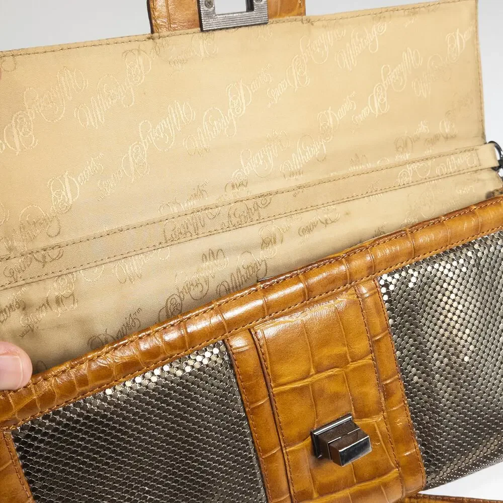 Whiting & Davis Clutch Bag Size OS Silver Y2K Mobwife Vintage Archive